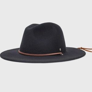 Brixton Black Fedora with Tan Band